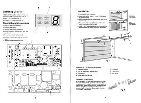 pin  yonghong garage door  manual  garage door opener circuit board garage door opener
