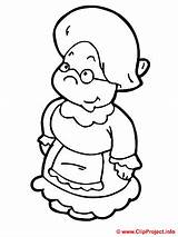 Granny Coloring Book Painting Sheet Clipart Title Clip sketch template