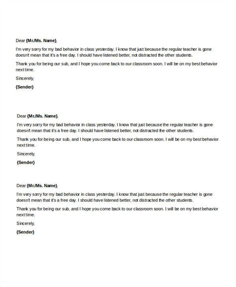apology letter templates  google docs ms word pages