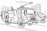 Pompier Camion Fire Pompiers Coloriages Colorier Mashiny Enfants Ko sketch template