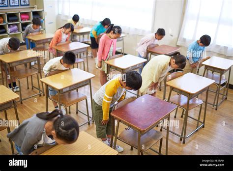 japanese elementary school kids   classroom stock photo alamy