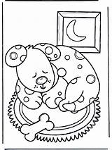 Dog Sleeping Little Animals Coloring Pages Advertisement Funnycoloring Pets Farm sketch template