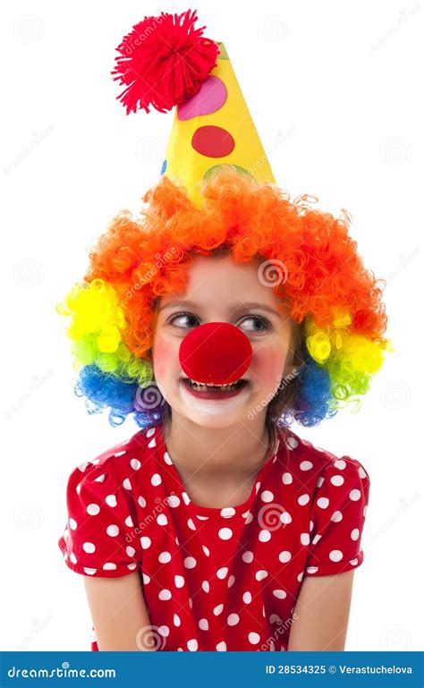 portrait    clown stock image image  comic