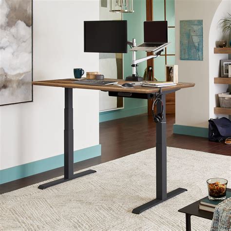 electric standing desk  sit  stand adjustable desk vari