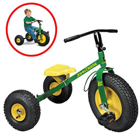 john deere ride  pedal mighty trike tractor toy tricycle  kg electronic