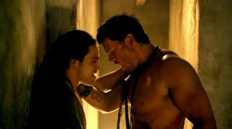 photos more gladiator on gladiator action on spartacus vengeance queerty