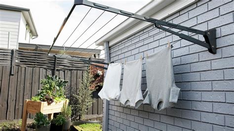 install  wall mounted clothesline bunnings  zealand