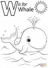 Whale Coloring Pages Preschool Letter Alphabet Printable Colouring Kids Super Supercoloring Killer Abc Letters Crafts Drawing Book Choose Board sketch template