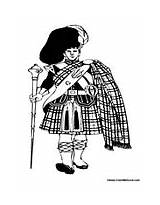 Kilt Template Coloring Pages sketch template