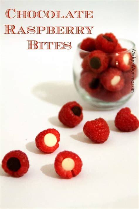 Chocolate Raspberry Bites • Midgetmomma