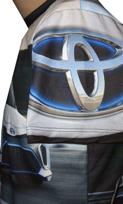 toyota yaris t shirt with logo and all over printed