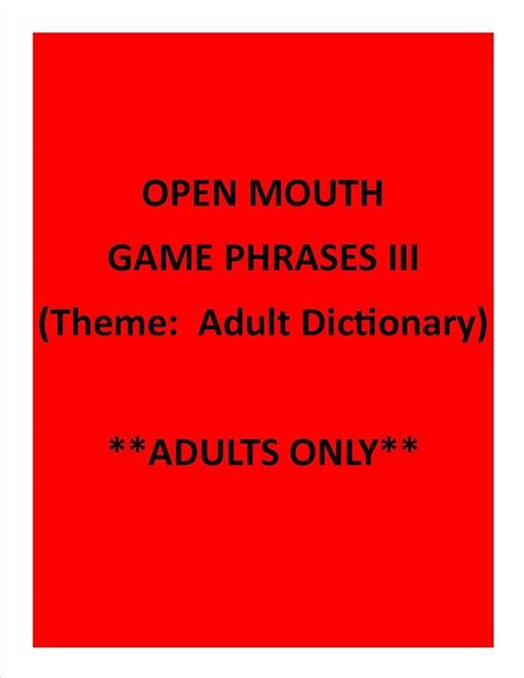 open mouth game phrases choose    themes