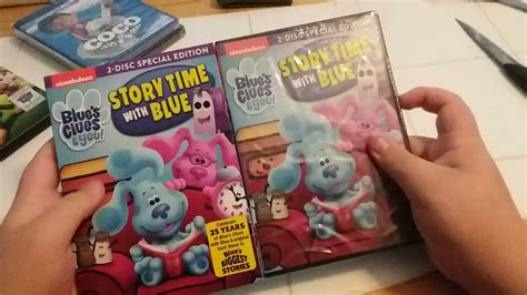 blues clues  story time  blue dvd unboxing youtube