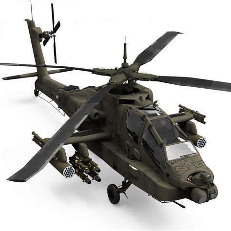 Ah 64d Apache Longbow Helicopter 3d Model Ph