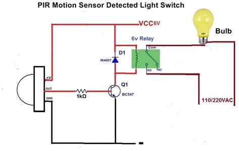 motion sensor light  led bulb  pir sensor gillanidatacom esquemas eletronicos