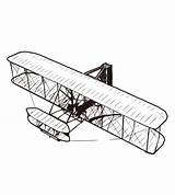 Wright Flyer sketch template