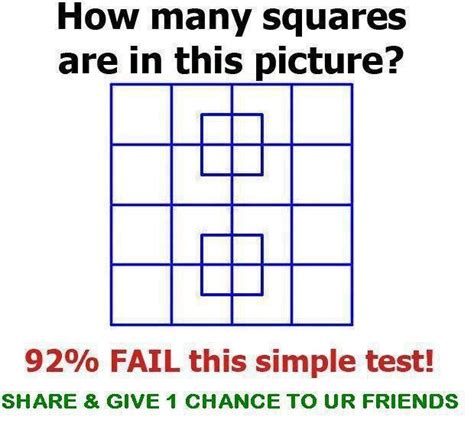 Best Brain Teasers Count The Number Of Squares