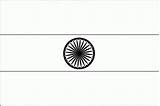 Coloring Flag India sketch template