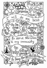 Promise Brownie Girlguiding Scouts Brownies Rainbows Guiding Emy Buxton Sketchite Tracey Leverett Trefoil Wagggs Myfavoritecrafts sketch template
