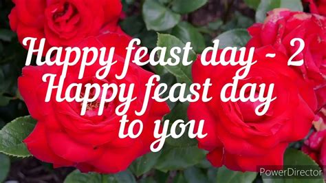 happy feast day wishing song youtube