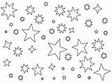 Nubes Estrellas Estrellado Sol Lluvia Iris sketch template