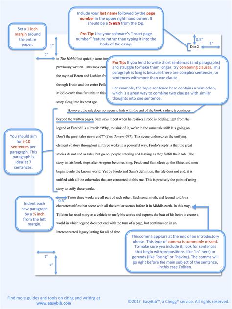 format  paper  mla   visual guide easybib blog word