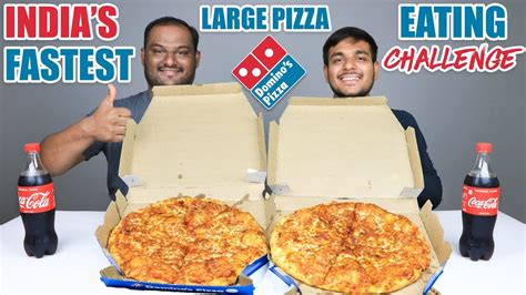 large dominos pizza eating challenge dominos large pizza eating competition food