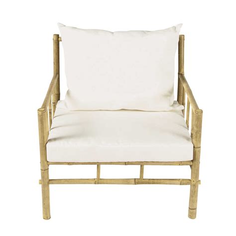 fauteuil de jardin en bambou robinson maisons du monde