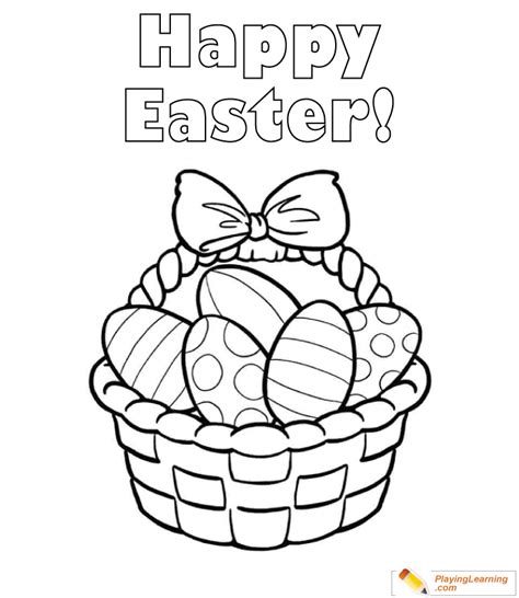 easter basket coloring page   easter basket coloring page