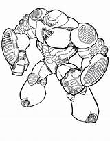 Hulkbuster Colorear sketch template