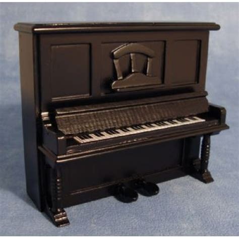 streets  black upright piano
