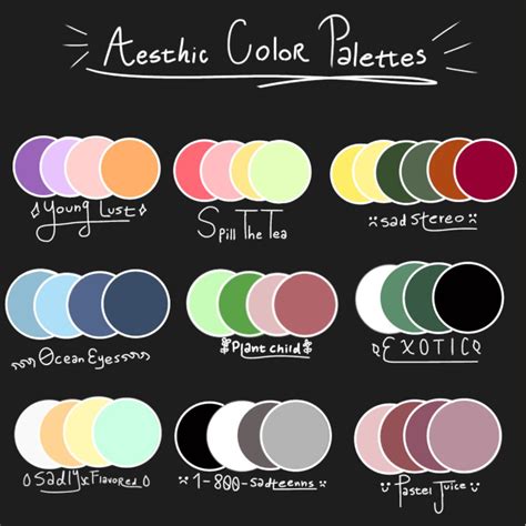 aesthetic color combinations