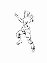 Handball Coloring Pages Printable sketch template