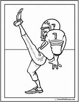 Football Coloring Pages Kids Kick Print Kicker Goal Over Search Pdf Again Bar Case Looking Don Use Find Top sketch template