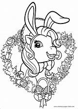 Pony Coloring Little Pages Decor Wall sketch template