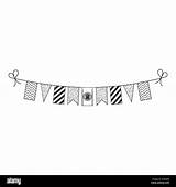 Belize Bunting sketch template