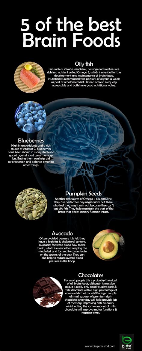 The Best Brain Foods 52 Healthy Food Infographics