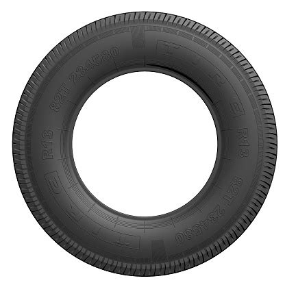 plain black tire   white background stock photo  image