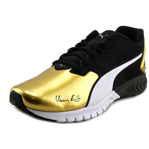 puma puma ignite dual bolt puma black gold mens athletic running shoes walmartcom walmartcom