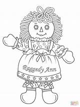 Ann Coloring Raggedy Doll Pages Andy Cabbage Patch Dolls Rag Printable Girl Color American Kids Isabelle Drawing Lol Supercoloring Template sketch template