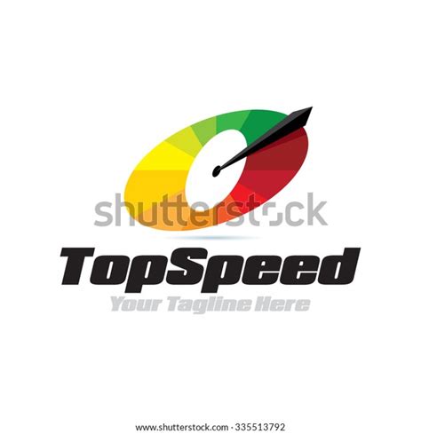 top speed icon logo element stock vector royalty   shutterstock