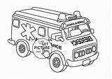Ambulance Wuppsy Getcolorings sketch template