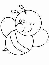 Bee Coloring Color Bumble Printable Template Para Pages Clipart Drawing Bumblebee Dibujos Cute Body Line Bug Colorear Child Imprimir Gif sketch template