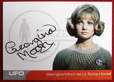 ufo georgina moon gm lt sylvia howell  limited autograph card ebay