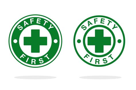 green white safety  icons  vector art  vecteezy