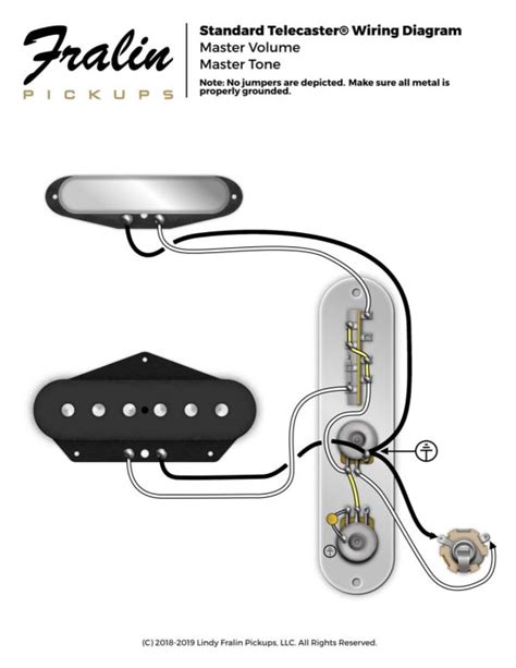 standard telecaster wiring diagram fralin pickups