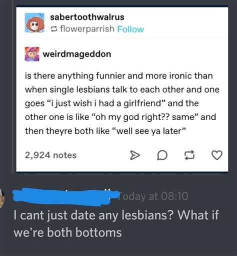 And They Were Both Bottoms R Actuallesbians