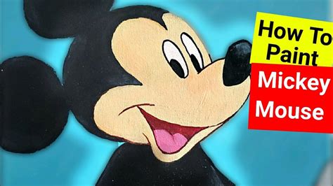 paint mickey mouse  beginners youtube