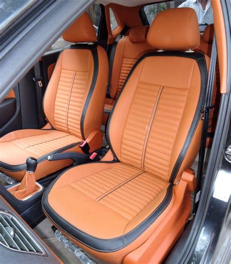 leather brown leatherite car seat cover rs  set saima industries id