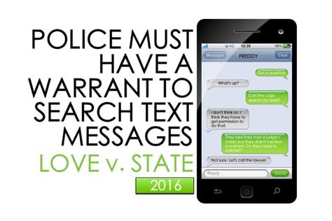 Police Must Obtain Search Warrant To See Content Of Text
